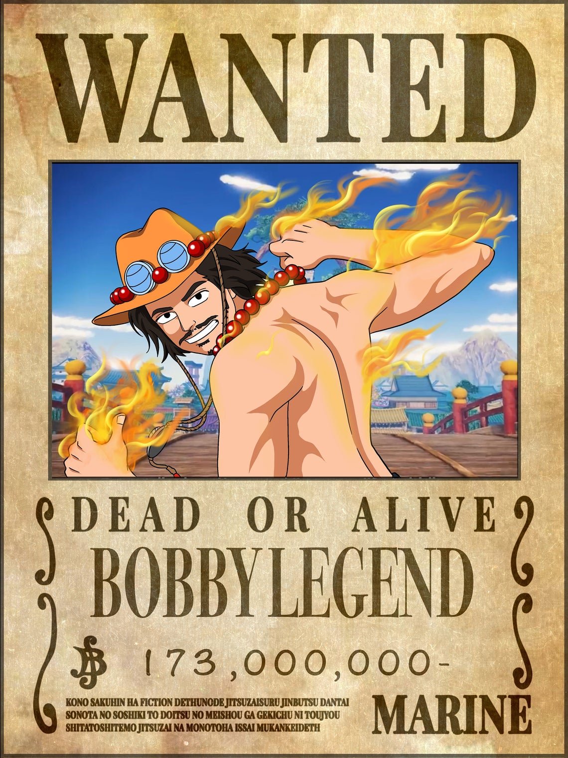 Portrait Personnalisé One Piece - Cartoonova