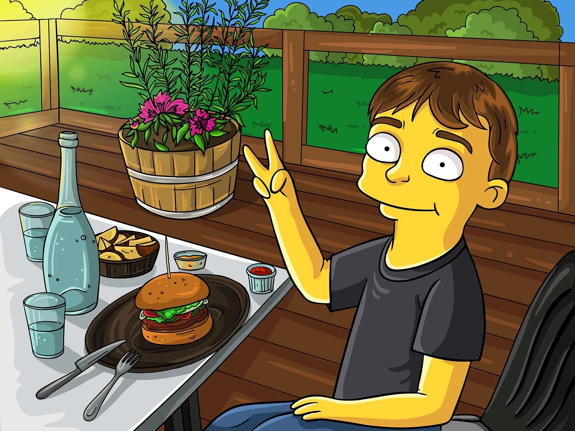 Portrait Personnalisé Simpsons - Cartoonova