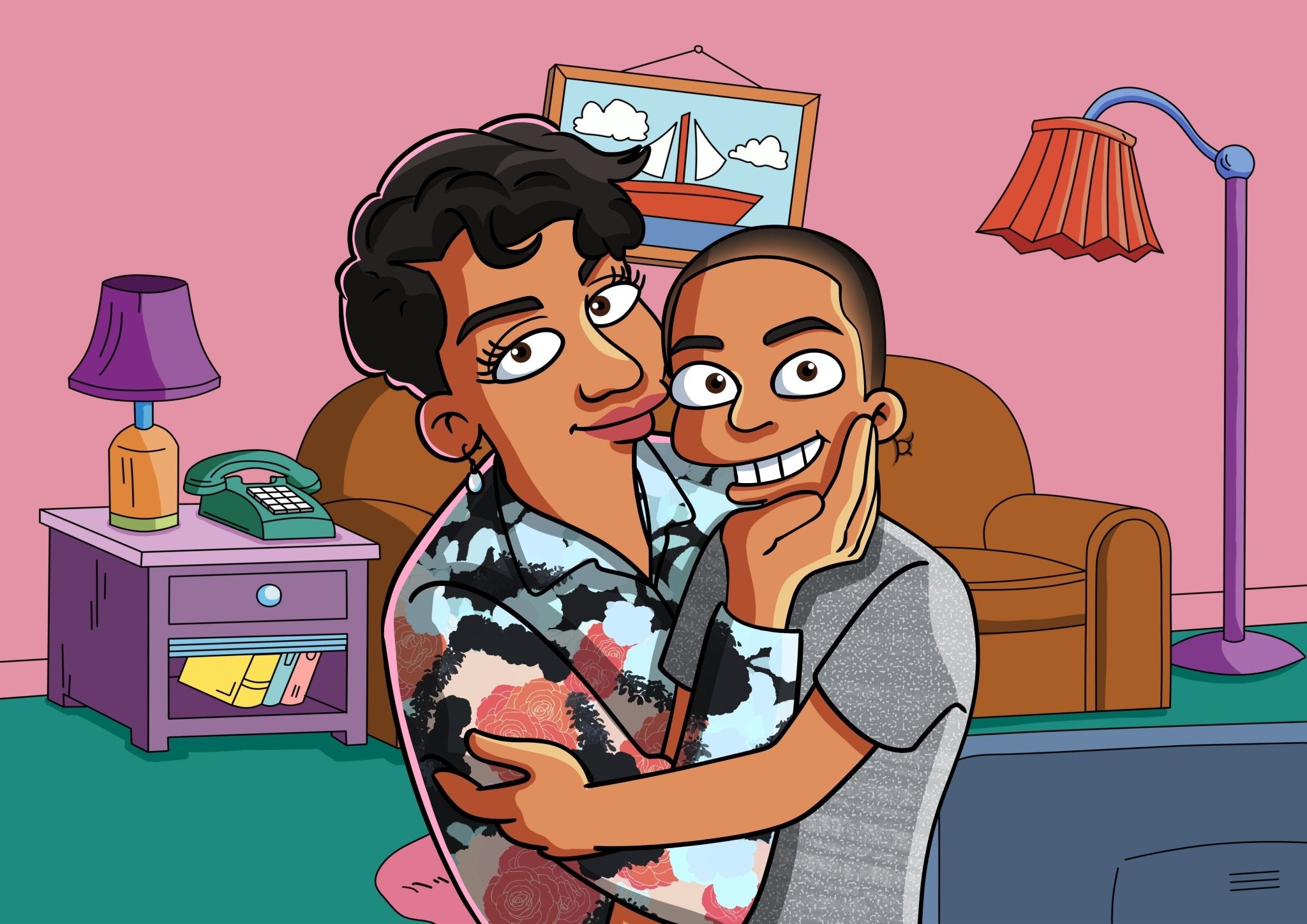 Portrait Personnalisé Simpsons - Cartoonova