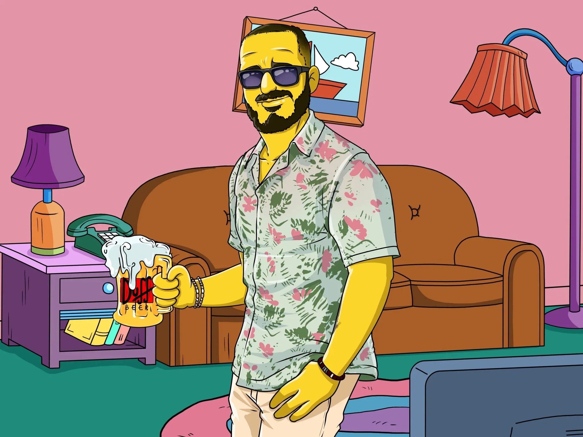 Portrait Personnalisé Simpsons - Cartoonova