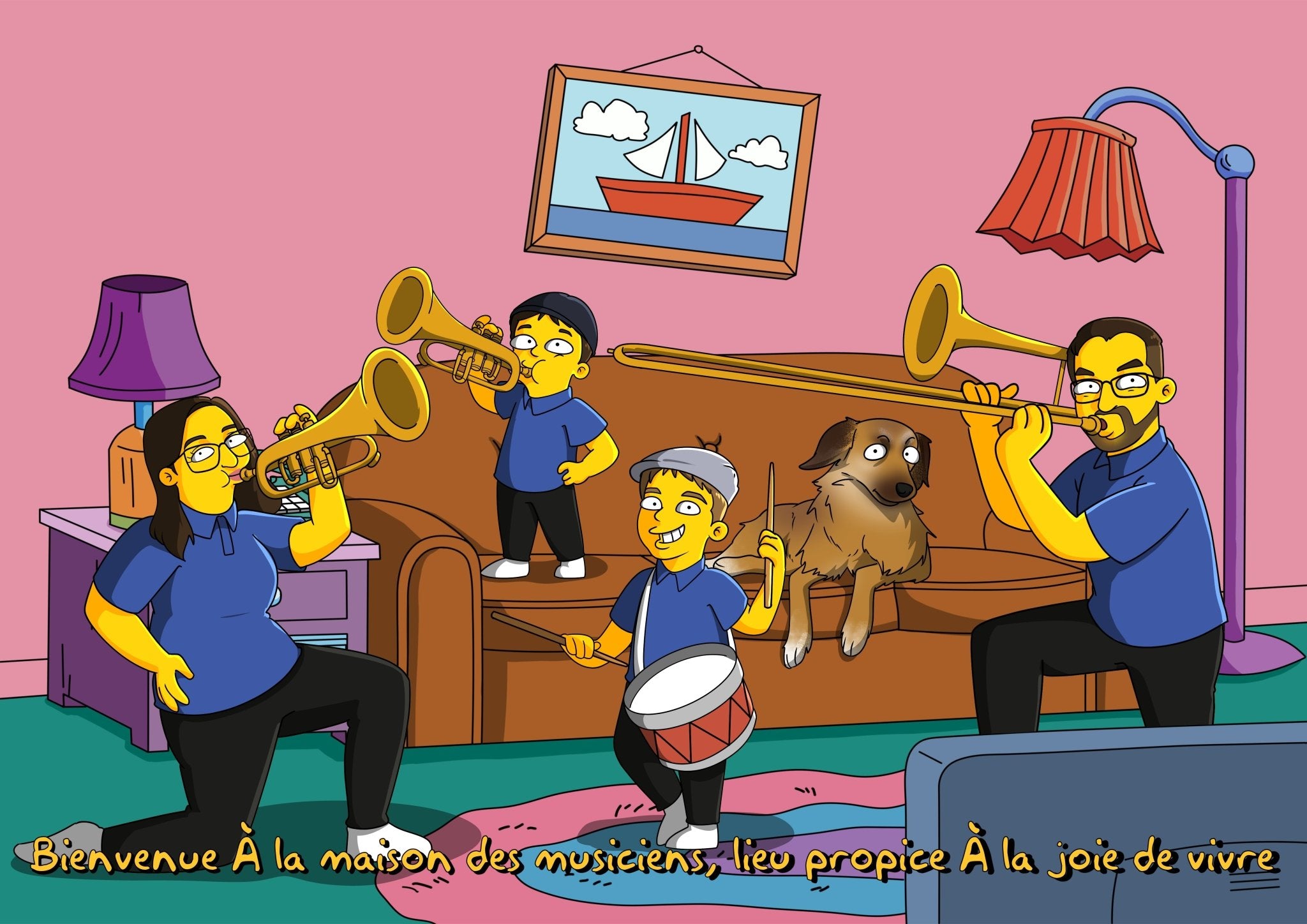 Portrait Personnalisé Simpsons - Cartoonova